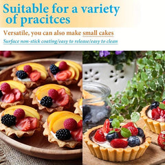 20pcs Stainless Steel Egg Tart Molds Non Stick Cake Baking Pans Kitchen Gadgets