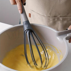 1pc Twist Whisk 2 In 1 Collapsible Balloon And Flat Whisk Kitchen Gadgets
