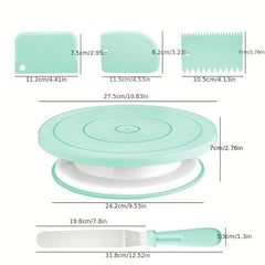 36pcs Baking Tools Set with Pipping Tips, Icing Spatulas, Cake Smoother