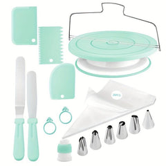 36pcs Baking Tools Set with Pipping Tips, Icing Spatulas, Cake Smoother