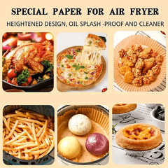 Air Fryer Paper Liners 16 0cm 20 07cm Non Stick Round Liner