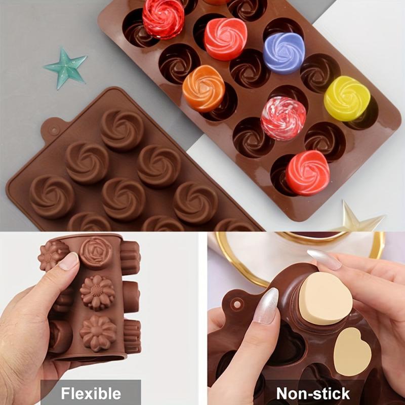 Flower Shape Silicone Chocolate Mold - Ideal for Weddings & Parties