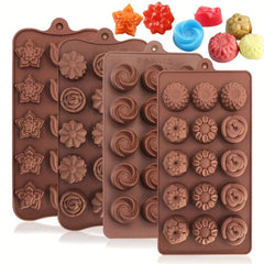 Flower Shape Silicone Chocolate Mold - Ideal for Weddings & Parties