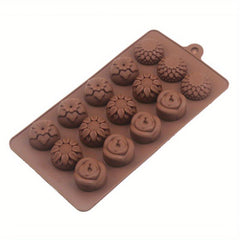 Flower Shape Silicone Chocolate Mold - Ideal for Weddings & Parties