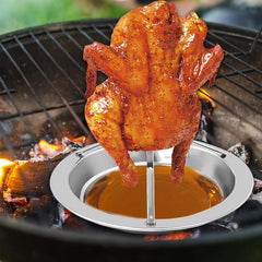 Stainless Steel Roast Chicken Pan for Grilling and BBQ