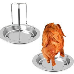 Stainless Steel Roast Chicken Pan for Grilling and BBQ