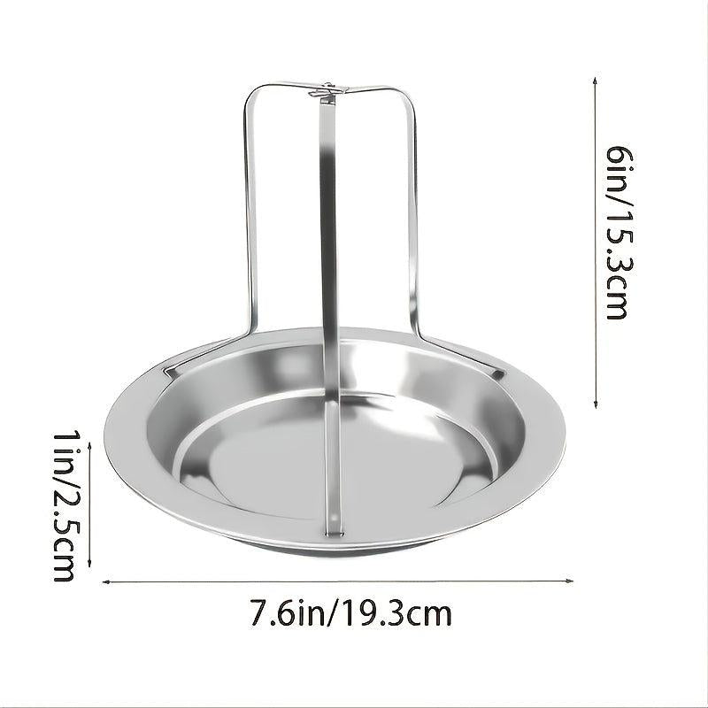 Stainless Steel Roast Chicken Pan for Grilling and BBQ