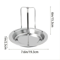 Stainless Steel Roast Chicken Pan for Grilling and BBQ