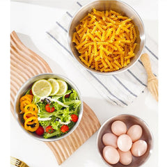 3pcs Stainless Steel Mixing Bowls Baking Kitchen Gadgets