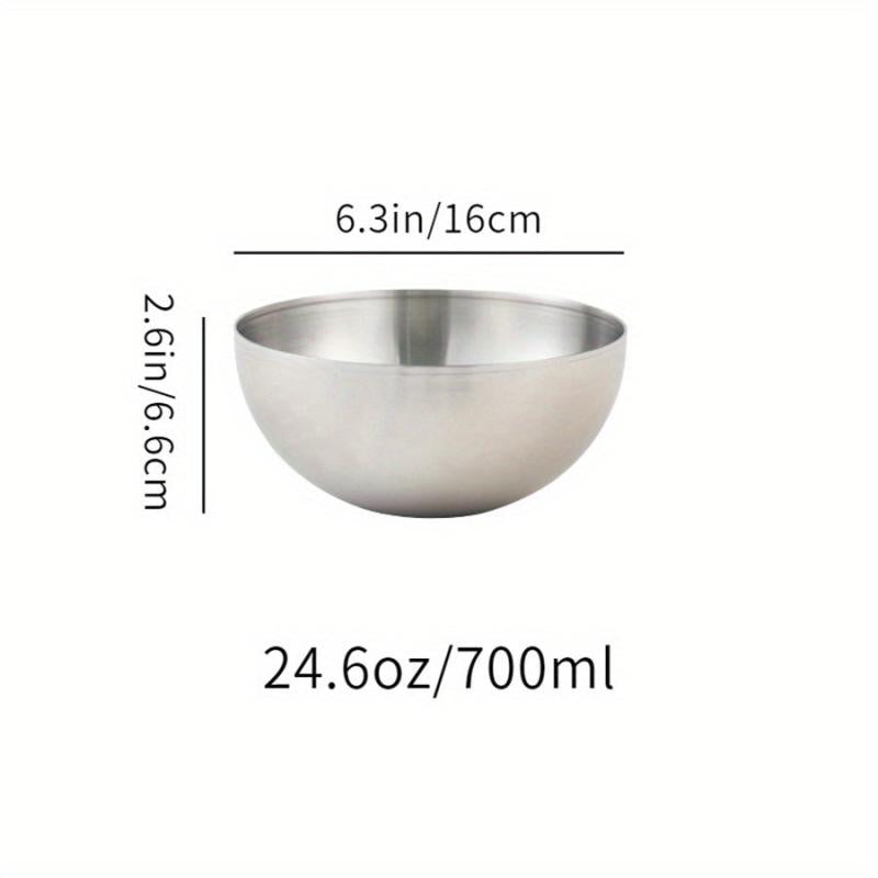 3pcs Stainless Steel Mixing Bowls Baking Kitchen Gadgets