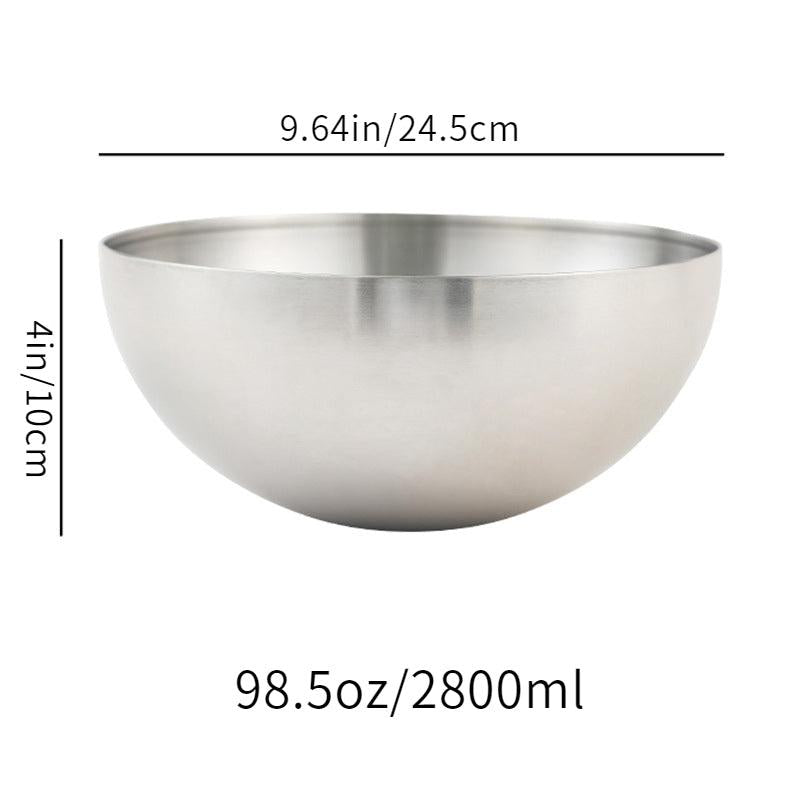 3pcs Stainless Steel Mixing Bowls Baking Kitchen Gadgets
