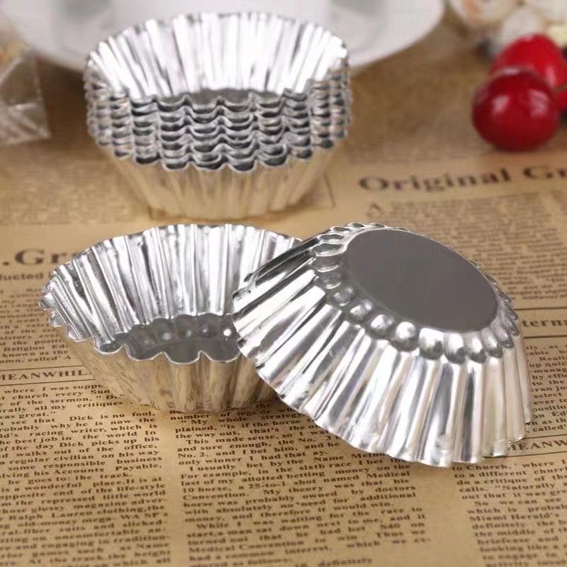 10pcs Egg Tart Mold Good Thermal Conductivity Light Durable Easy Demould