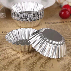 10pcs Egg Tart Mold Good Thermal Conductivity Light Durable Easy Demould