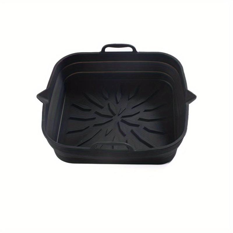 Collapsible Silicone Air Fryer Liner 23 Square Reusable Baking Tray