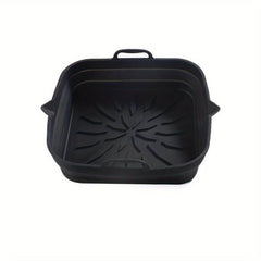 Collapsible Silicone Air Fryer Liner 23 Square Reusable Baking Tray