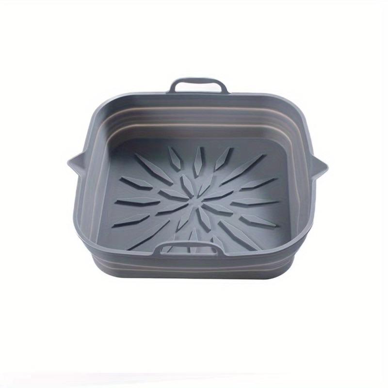 Collapsible Silicone Air Fryer Liner 23 Square Reusable Baking Tray