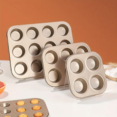 Nonstick Mini Cupcake Pan Set 4 6 9 12 24 Cavity Small Cake Mold Baking