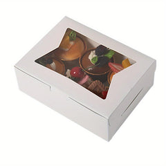 Cookie Boxes 20x15x6cm with Window for Dessert Chocolat