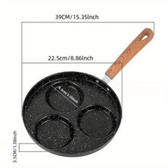 Nonstick Sectional Frying Pan Metal Skillet For Gas Stovetop & Induction Cooker