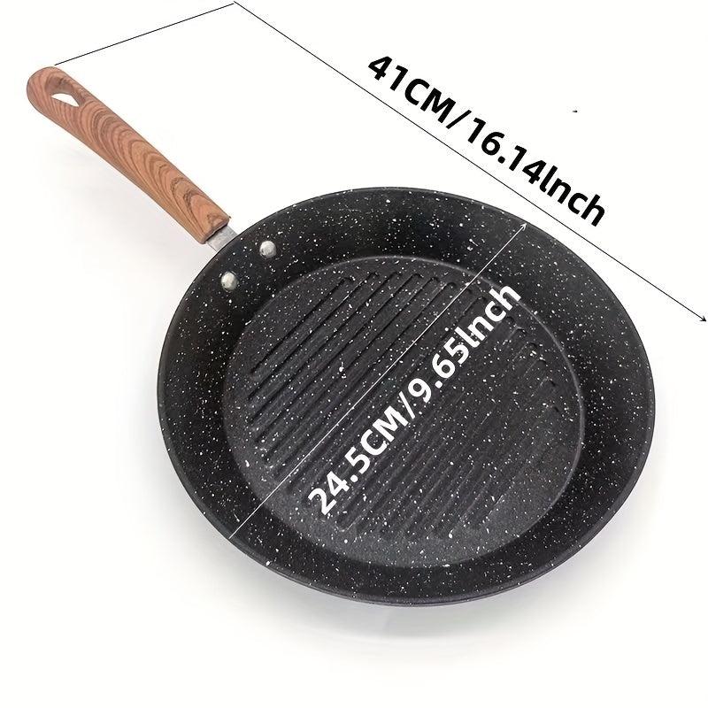 Nonstick Sectional Frying Pan Metal Skillet For Gas Stovetop & Induction Cooker