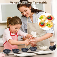 Upgrade Bigger Egg Tart Mold Cupcake Cake Muffin Tin Pan Baking Tool