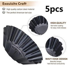 Upgrade Bigger Egg Tart Mold Cupcake Cake Muffin Tin Pan Baking Tool