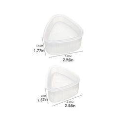2pcs Onigiri Rice Ball Molds Japanese Sushi Makers For Bento Box