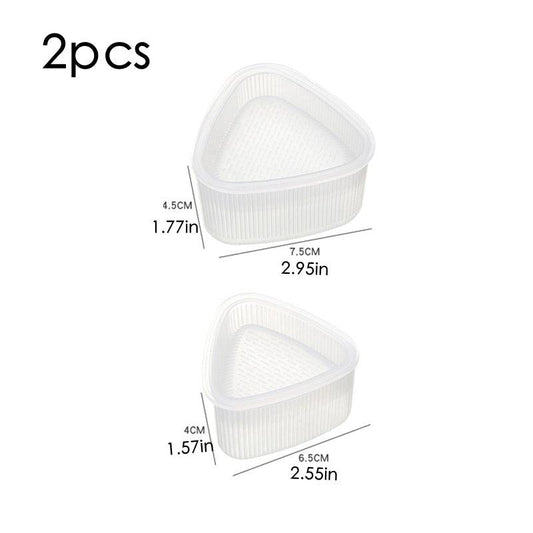 2pcs Onigiri Rice Ball Molds Japanese Sushi Makers For Bento Box