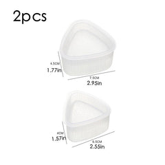 2pcs Onigiri Rice Ball Molds Japanese Sushi Makers For Bento Box