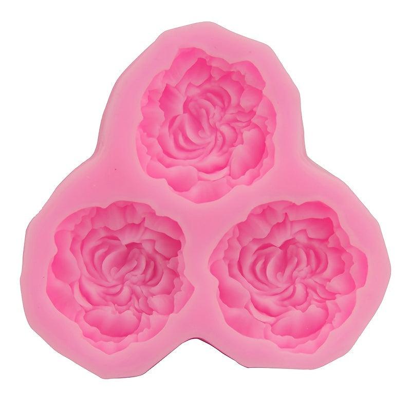 3D Flower Silicone Mold for DIY Jewelry Mirror Fondant Cake Chocolate