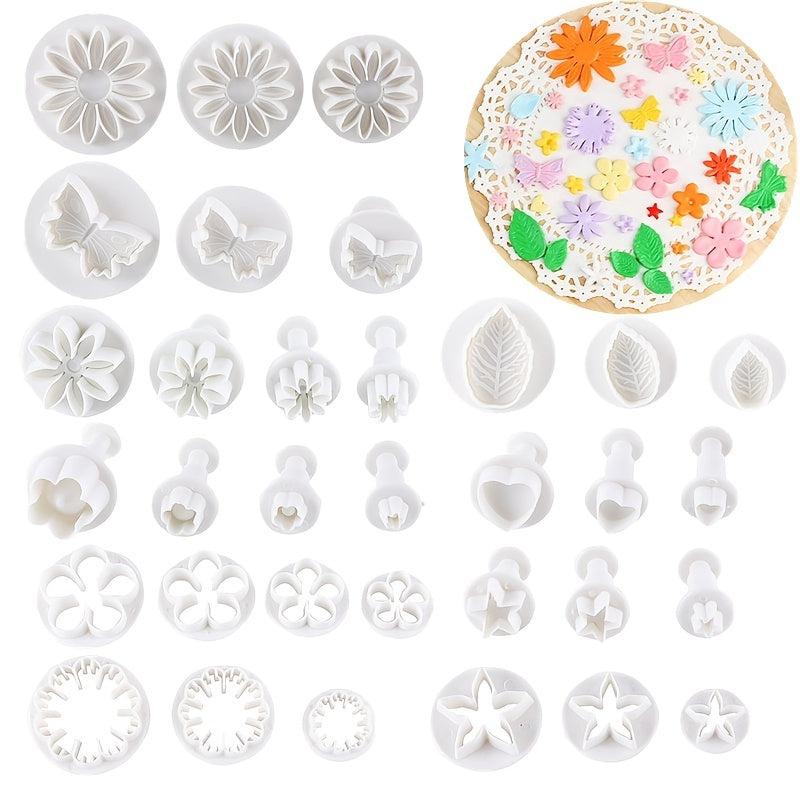 33pcs Cartoon Baking Tool Set for Fondant Cake Mold and Cookie Decoration