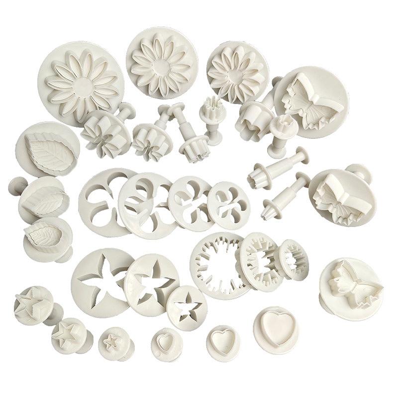 33pcs Cartoon Baking Tool Set for Fondant Cake Mold and Cookie Decoration