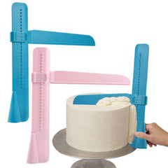Adjustable Cake Scraper for Smoothing Surface and Decorating