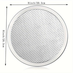 1pc Pizza Screen Aluminum Pan Non stick Net Round Pizza Mesh Baking Tray