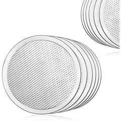 1pc Pizza Screen Aluminum Pan Non stick Net Round Pizza Mesh Baking Tray