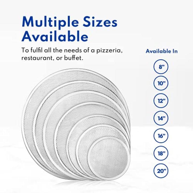 1pc Pizza Screen Aluminum Pan Non stick Net Round Pizza Mesh Baking Tray