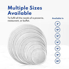 1pc Pizza Screen Aluminum Pan Non stick Net Round Pizza Mesh Baking Tray