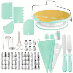 103pcs Baking Tools Set with Pipping Tips, Icing Spatulas, Couplers, Scrapers