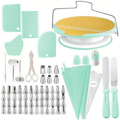 103pcs Baking Tools Set with Pipping Tips, Icing Spatulas, Couplers, Scrapers