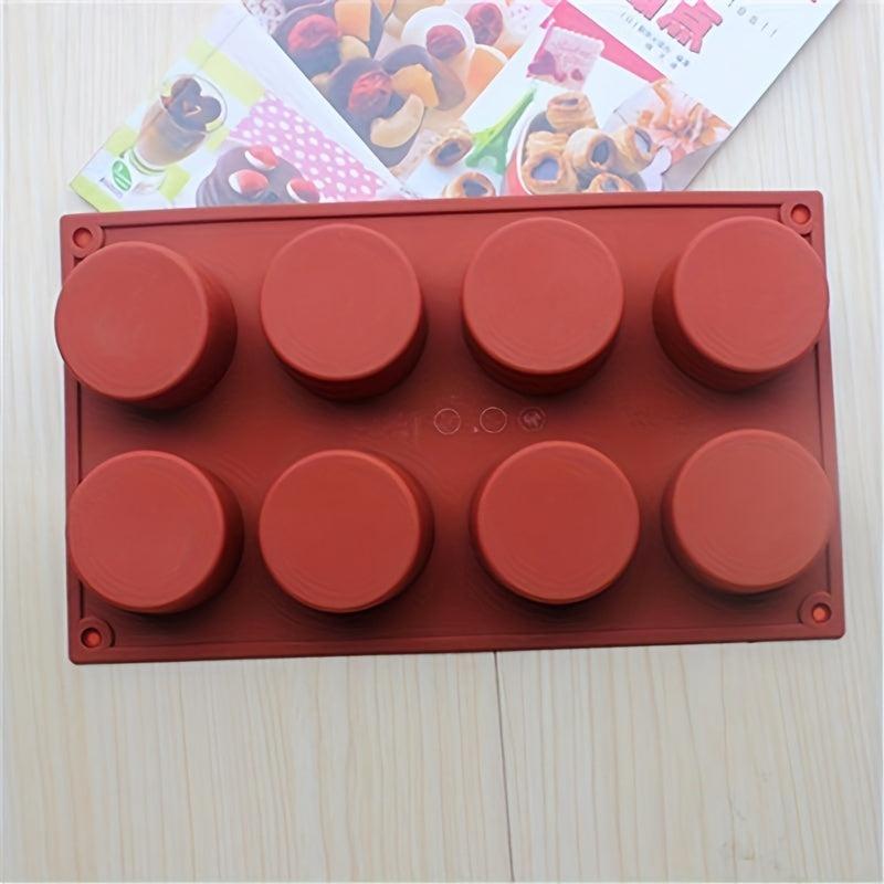 Cylindrical Mousse Cake Mold 3D Silicone Mold
