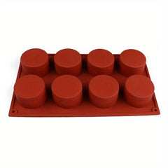 Cylindrical Mousse Cake Mold 3D Silicone Mold