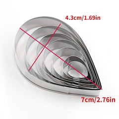 Geometric Cookie Cutters Set Stainless Steel Biscuit Molds Baking Tools