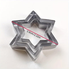 Geometric Cookie Cutters Set Stainless Steel Biscuit Molds Baking Tools