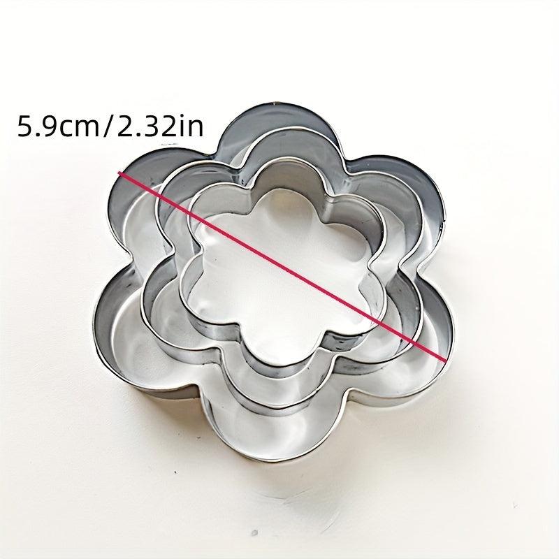 Geometric Cookie Cutters Set Stainless Steel Biscuit Molds Baking Tools