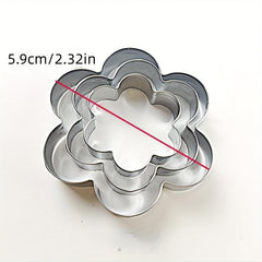 Geometric Cookie Cutters Set Stainless Steel Biscuit Molds Baking Tools