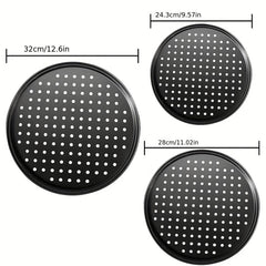 Baking Steel Pizza Pan With Holes Round Pizza Pan For Oven - 22.86 cm
