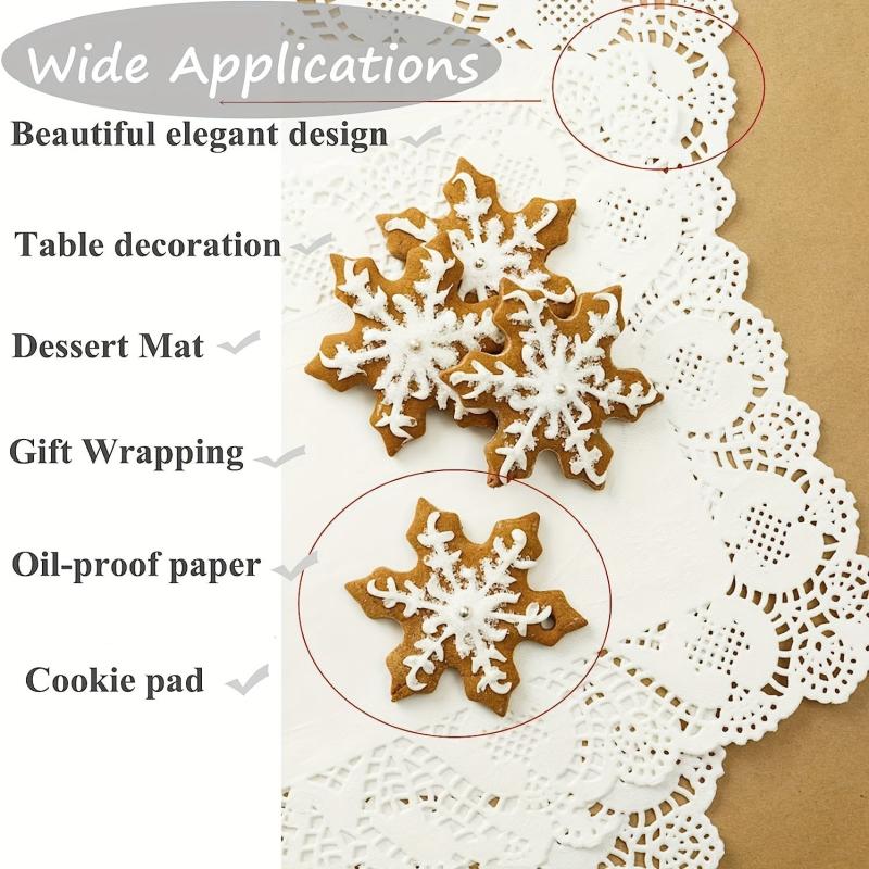 100pcs Lace Paper Doilies for Wedding Birthday