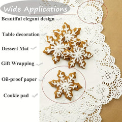 100pcs Lace Paper Doilies for Wedding Birthday