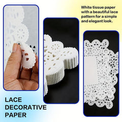 100pcs Lace Paper Doilies for Wedding Birthday