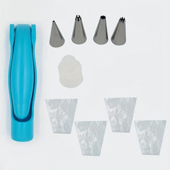 10pcs Cake Decorating Pen Tool Kit Icing Pipping Tips Pastry Bags Coupler Baking